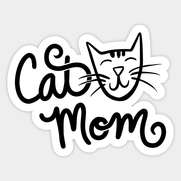 Cat Mom Sticker by bubbsnugg